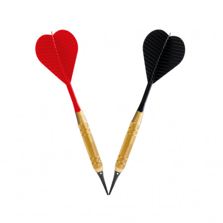 Karella - PVC 24 Stk. Rot und Schwarz - Softdart