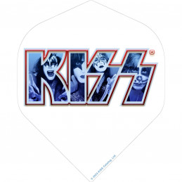 Designa - KISS Dart Flights - Offiziell Lizenziert - Blau - End of the Road