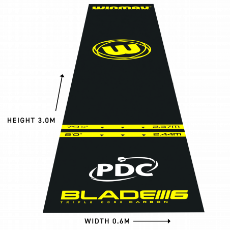 Winmau - Pro Zone Essential PVC Dart Mat (Gummimatte)