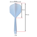 swissDART - Super Flights 1/4" (3 Stück per Set)