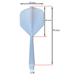 swissDART - Super Flights 1/4" (3 Stück per Set)