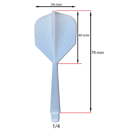 swissDART - Super Flights 1/4" (3 Stück per Set)