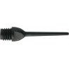 swissDART - Tufflex 2 Spitzen 1/4" Schwarz (1000 Stück)