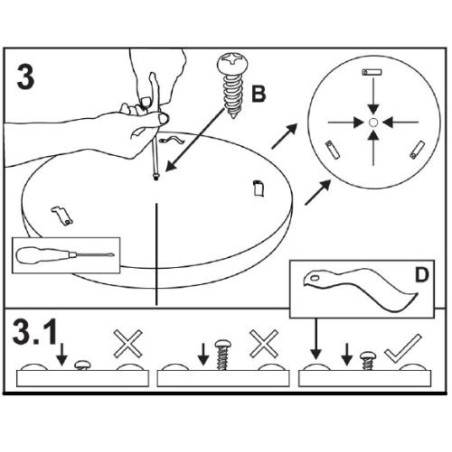 Winmau - Dartboard Besfestigungsset