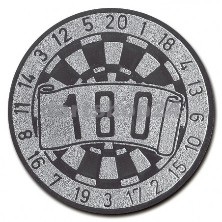 Dart-Pokalemblem 180 Silber