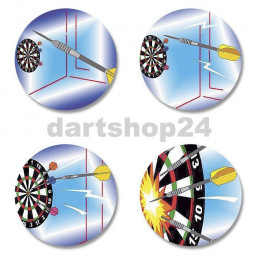 Holographie-Emblem Dartscheibe