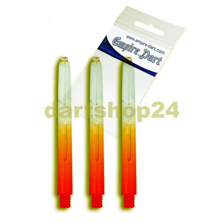 Schaft-Set Empire Kunststoff, mittel, Duo Tone Transparent / Rot