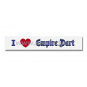 Aufkleber »I love Empire Dart«