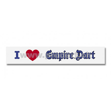 Aufkleber »I love Empire Dart«