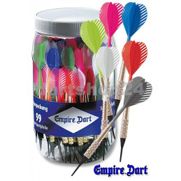Dart-Pfeile-Sparpackung farbig sort. 99 Stück