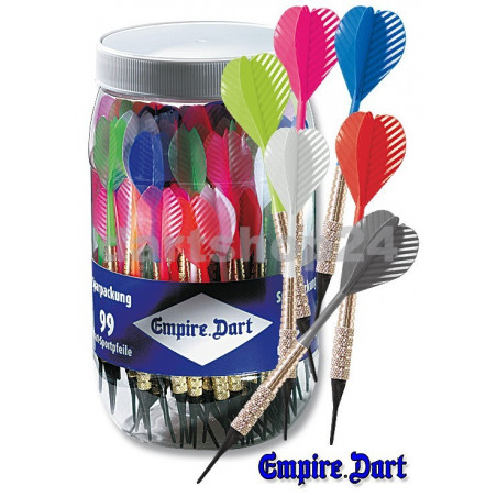 Dart-Pfeile-Sparpackung farbig sort. 99 Stück