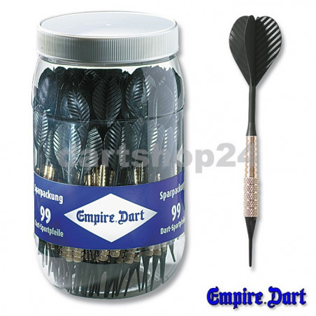 Dart-Pfeile-Sparpackung Schwarz 99 Stück