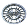 Spinne Weiss mit dünnen Stegen