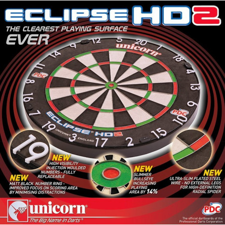 Unicorn Dartboard - Eclipse HD 2