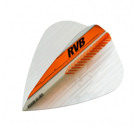 TARGET RVB VISION ULTRA WHITE/ORANGE KITE BAGGED 2017