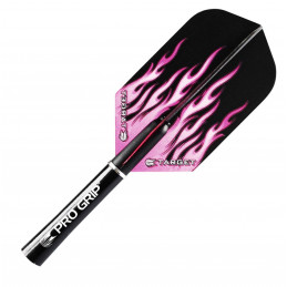 TARGET Flight Set (3 Stk) Standard Polyester Vision PRO SERIES Pink Flame
