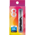 8 FLIGHT REG BLACK MED 33MM FIXED SHAFT BOXED 2019