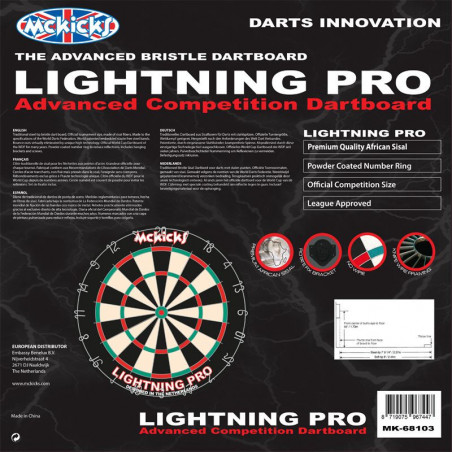 McKicks Lightning Pro Dartboard
