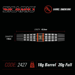 Winmau - Sicario 4 Cluster - Softdart