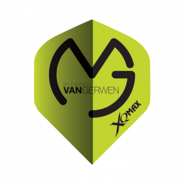 XQ-Max Michael van Gerwen - Logo Black on Green Std