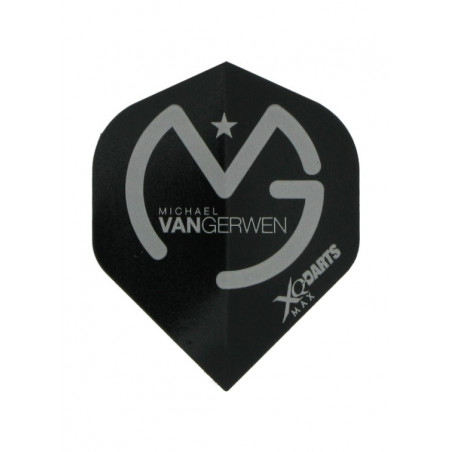 XQ-Max Michael van Gerwen - Logo Grey on Black Std