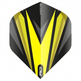 Red Dragon - Hardcore Radical Black & Yellow Dart Flights