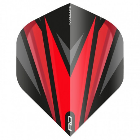 Red Dragon - Hardcore Radical Black & Red Dart Flights