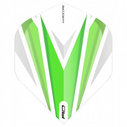 Red Dragon - Hardcore Radical Green & White Dart Flights