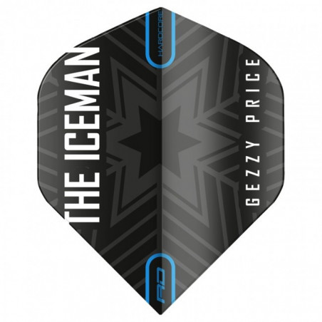 Red Dragon - Hardcore Gerwyn Price - Black & Grey Snowflake Logo Flights