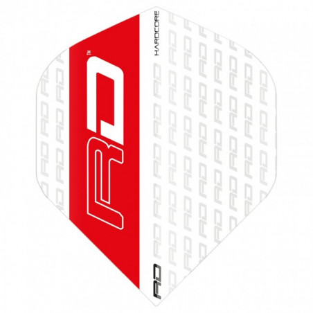 Red Dragon - Hardcore White & Red RD Logo Dart Flights