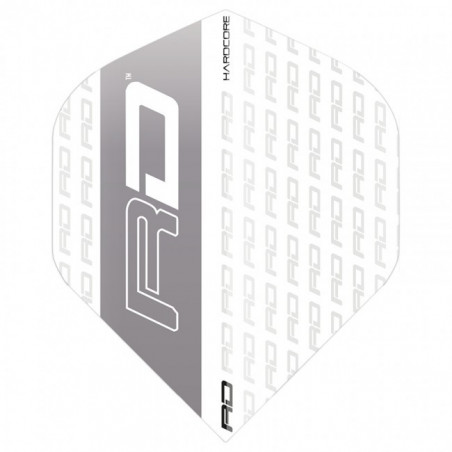 Red Dragon - Hardcore White & Grey RD Logo Flights